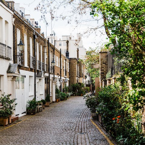 Cross the Thames to discover charming Chelsea – Sloane Square is just under twenty minutes away on foot