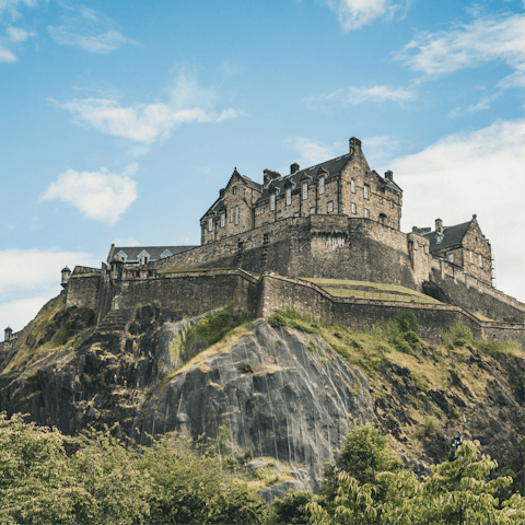 Plan a day trip to Edinburgh, just over an hour's drive