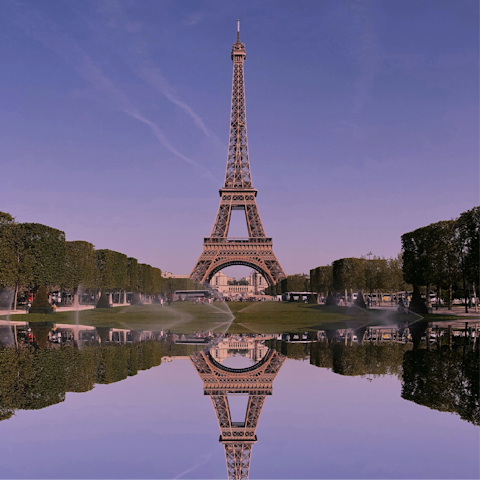Marvel at Paris' most famous landmark, mere minutes away