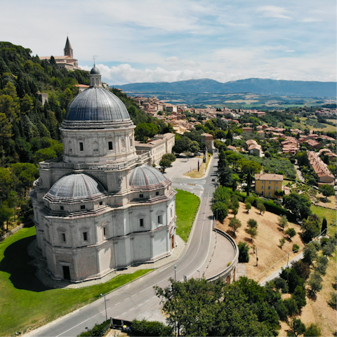 Explore the medieval town of Todi, twenty minutes away