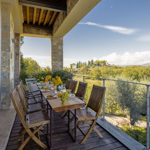 Fire up the barbecue and dine alfresco on the balcony