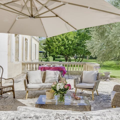 Relax on the patio