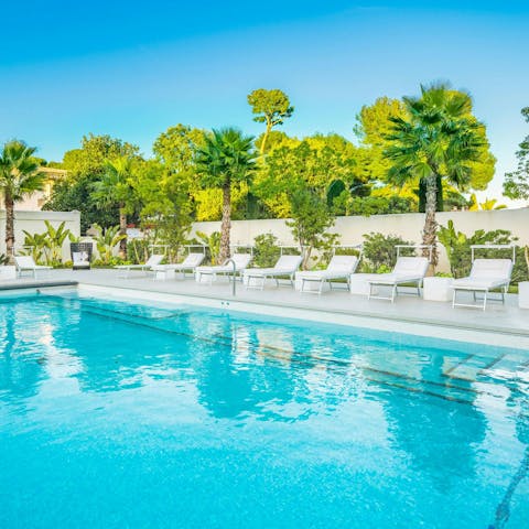 Soak up the sun in the spacious pool