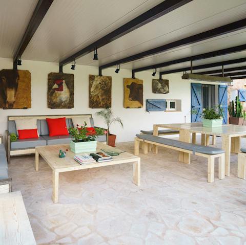 Get a taste for indoor-outdoor living courtesy of this home's expansive covered terraces