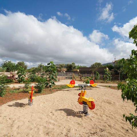 Set within a family-friendly resort, kids can burn off some steam in the playground