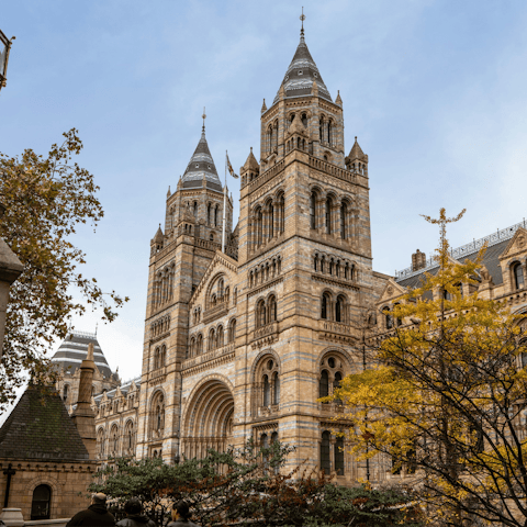Visit London's iconic museums, a short walk away
