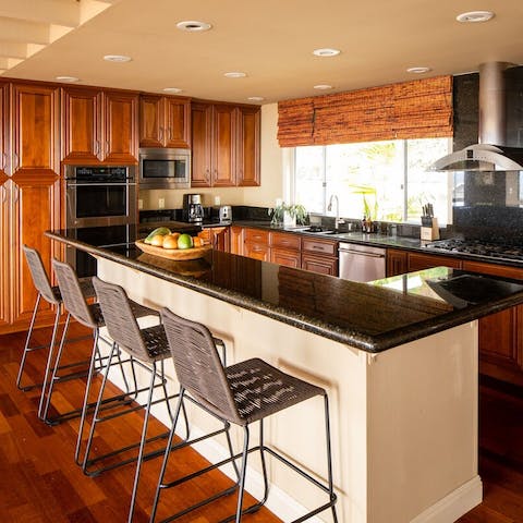 Get your caffeine fix at the swish breakfast bar