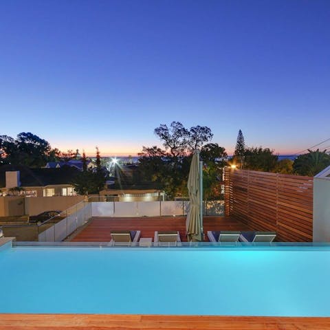 Swim in the sparkling pool and cool down in the South African heat