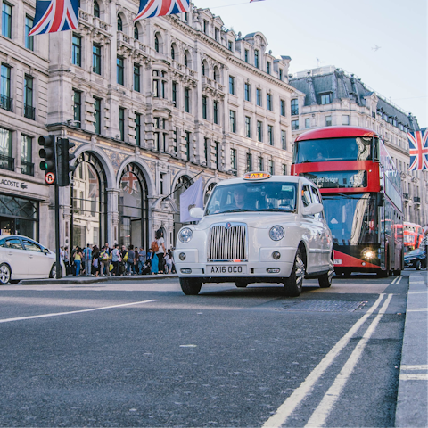 Treat yourself to a shopping spree along Oxford Street