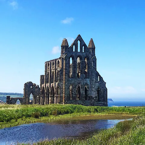 Visit Whitby Abbey, a fifteen-minute stroll from your door