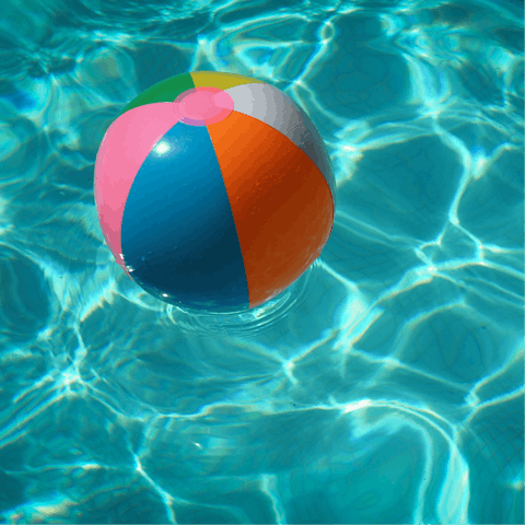 Cool off in the swimming pool on a sunny afternoon