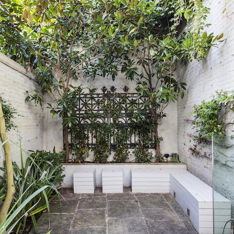 Have a read in the secluded garden