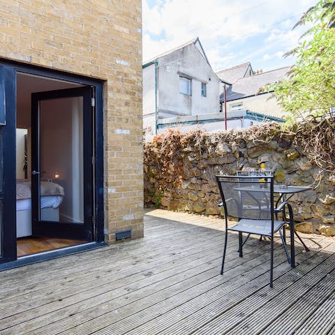 Start the day with a hearty breakfast served on the terrace