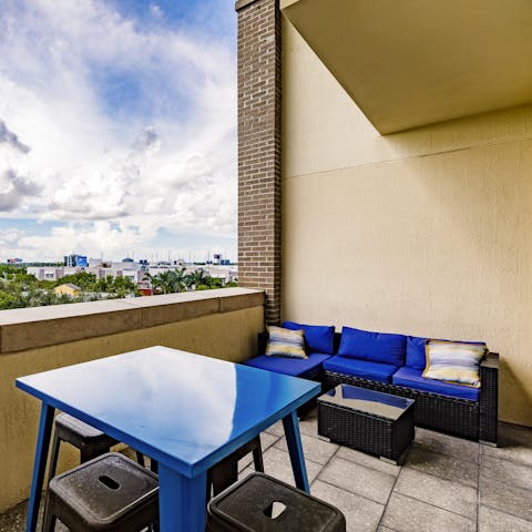 Crack open the beers and enjoy sunny days admiring the cityscape from the terrace