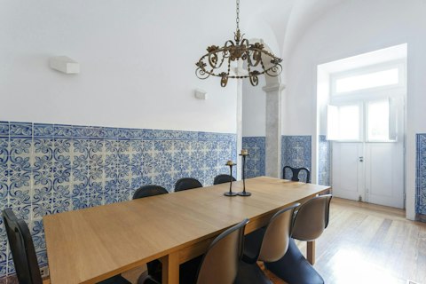 Dine surrounded by centuries-old Portuguese azulejos