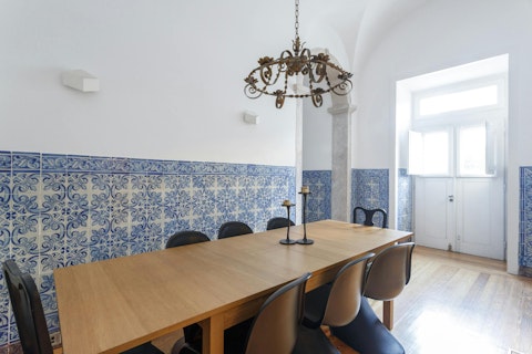 Dine surrounded by centuries-old Portuguese azulejos