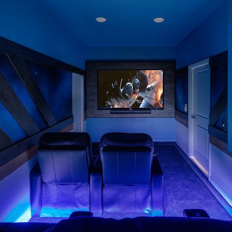 Get together in the home cinema for family movie nights