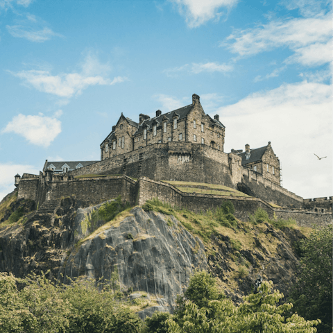 Discover Edinburgh Castle, twenty-two minutes away on foot