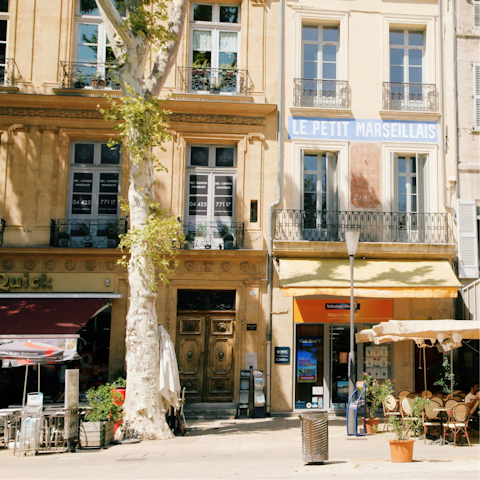 Visit charming Aix-en-Provence, a ten-minute drive away
