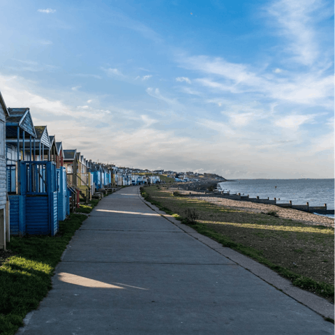 Stroll over to Whitstable Beach, a short walk away