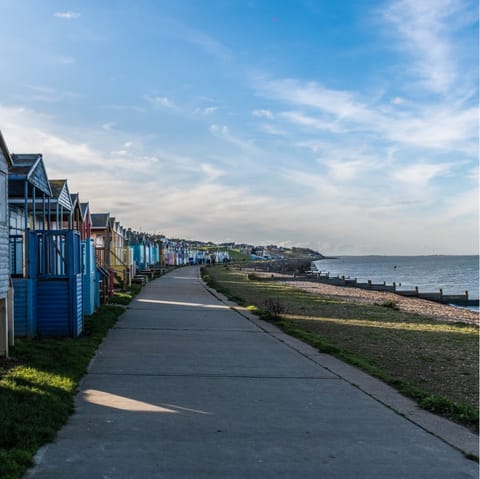 Stroll over to Whitstable Beach, a short walk away
