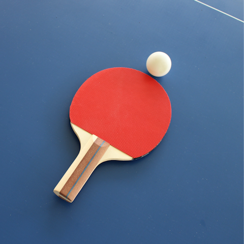 Play a round of table tennis in the shared games room