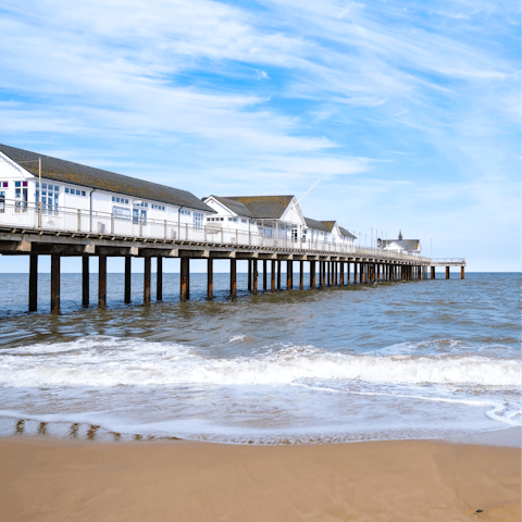 Take a pleasant twenty minute walk to the Southwold seafront