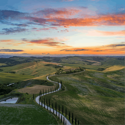 Explore the gorgeous Tuscan countryside on your doorstep