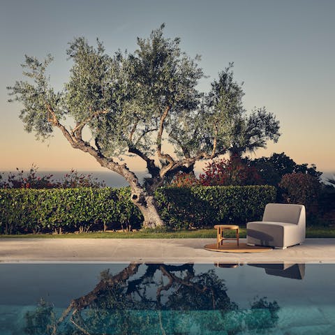 Find a few minutes to yourself with a good book at golden hour