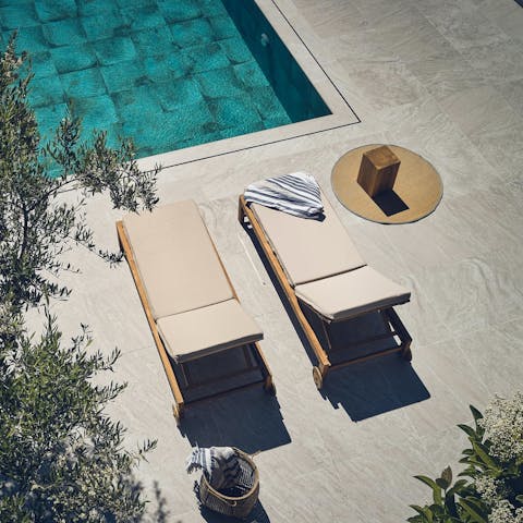 Catch plenty of sun as you sip on a cocktail by the pool