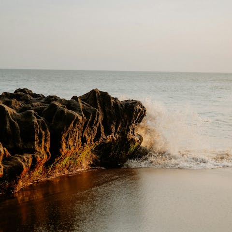 Stay a ten-minute stroll from Pererenan Beach