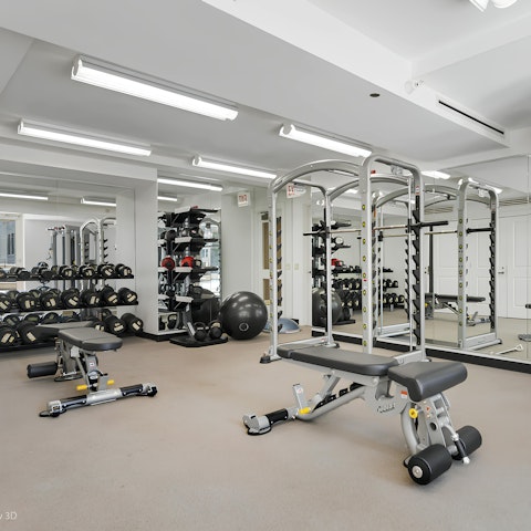 Enjoy a workout in the state-of-the-art gym