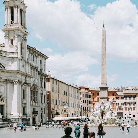 Stay in the heart of Rome, moments from Piazza Navona