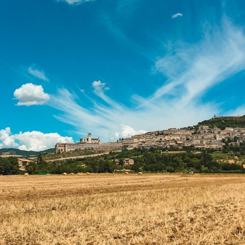 Explore the majestic countryside of Umbria