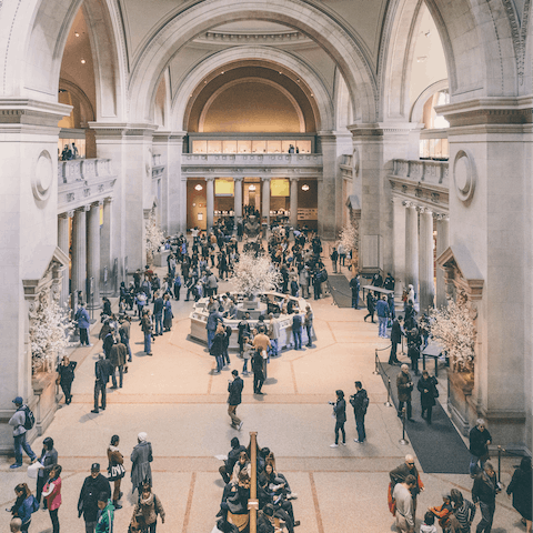 Visit the amazing Metropolitan Museum of Art, a twenty-minute walk away