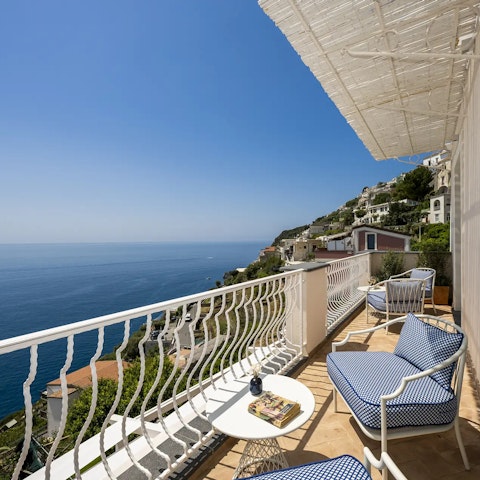 Sip an espresso on the balcony while admiring the sea views