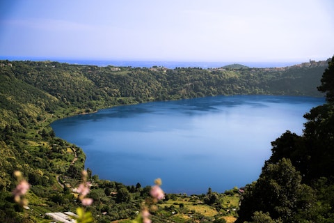 Take walks around the picturesque Lake Nemi