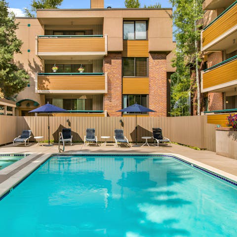 Enjoy the perks of the year-round heated pool
