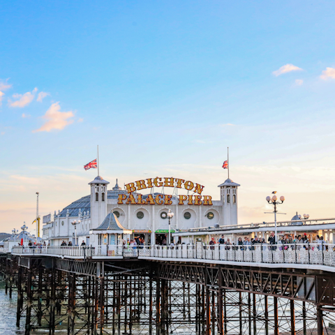 Explore Brighton, just a thirty-minute drive away