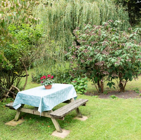 Put together a delicious spread to enjoy alfresco for lunch – fizz is optional