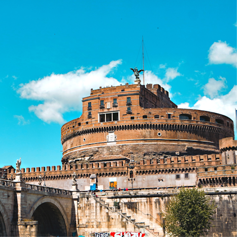 Visit the historic Castel Sant'Angelo – it’s within walking distance