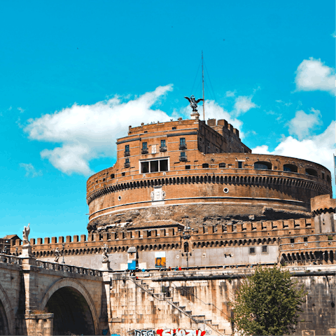 Visit the historic Castel Sant'Angelo – it’s within walking distance