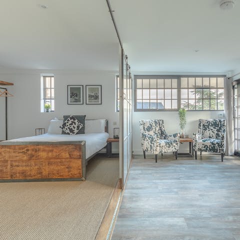 Slide the shutters open and make the most of the cleverly converted space