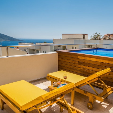 Head to the roof terrace to find the picturesque plunge pool