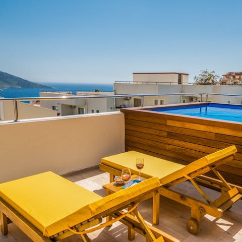 Head to the roof terrace to find the picturesque plunge pool