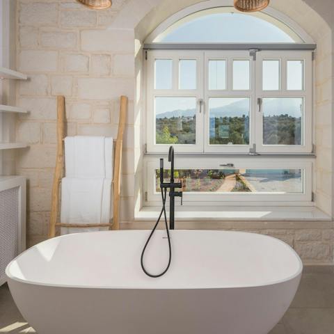 Soak in this dreamy tub