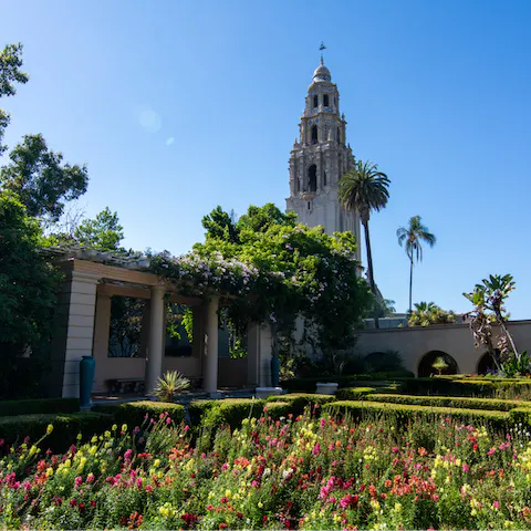 Explore Balboa Park – it's nineteen minutes away by car