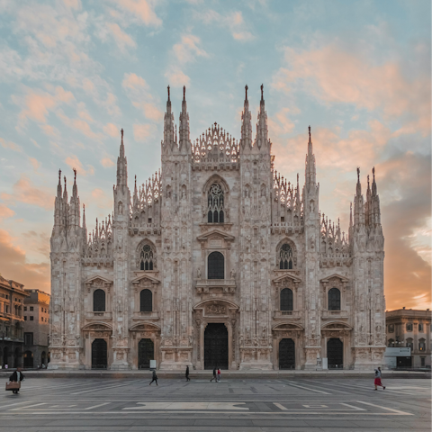 Take a short Metro ride to Duomo Cathedral Square