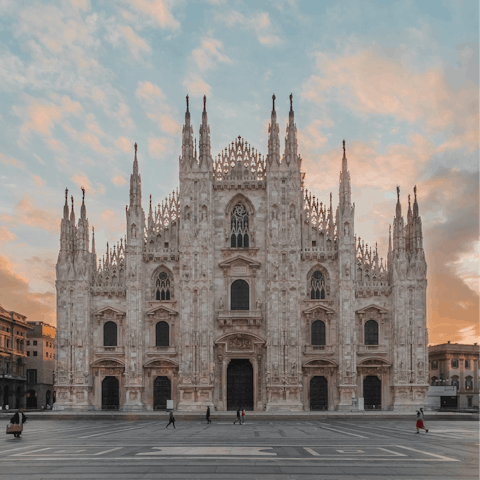 Take a short Metro ride to Duomo Cathedral Square