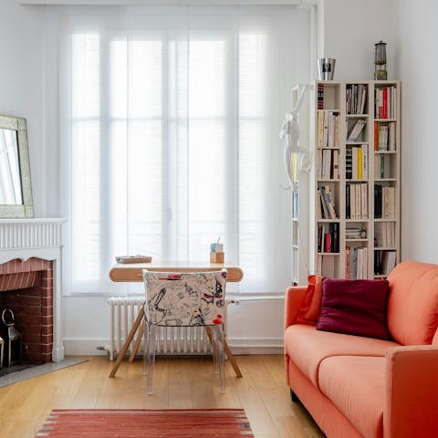 Use the second living space as a study or a bedroom